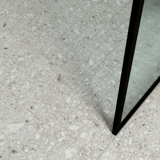 Mosaikk Gulvflis <strong>Terrazzo Italia</strong>  Hvit Matt 30x30 (5x5) cm